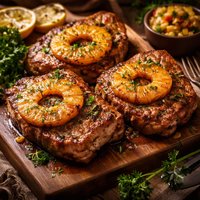 Pineapple Pork Chops Grilled
