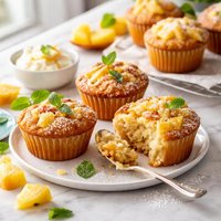 Pineapple Ricotta Muffins