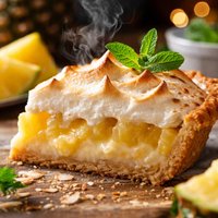 Pineapple Sour Cream and Meringue Pie