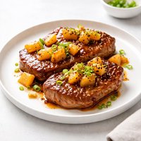 Pineapple Sticky Pork Chops