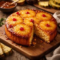 Pineapple Upside Down Gouda Cake