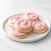 Pink Frosted Cookies