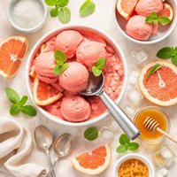 Pink Grapefruit Sorbet