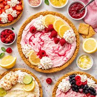 Pink Lemonade Ice Cream Pie with Variations