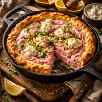 Pink Ricotta Skillet Pie