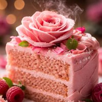 Pink Rose Cake