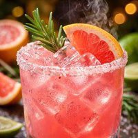 Pink Salty Dog Cocktail