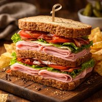 Pink Turkey Sandwich