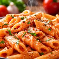 Pink Vodka Sauce with Pasta Fast Easy