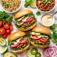 Pinto and Rice Burgers