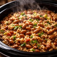 Pinto Beans and Rice in a Crock Pot or on Stove Top