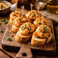 Pintxo De Gamba Al Ajillo Shrimp Skewers with Garlic