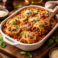 Pinwheel Pasta Bake