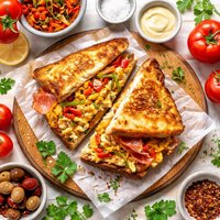 Piperada Sandwich Basque Omelette