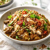 Piquant Crab and Eggplant Aubergine Dressing