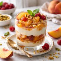 Piquant Peach Dessert