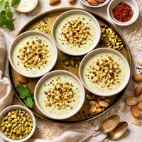 Pista Badam Phirni Pistachio and Almonds Rice Pudding