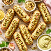 Pistachio Eclair Dessert