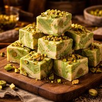 Pistachio Swirl Fudge