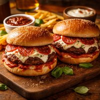 Pizza Burgers for 2