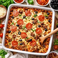 Pizza Casserole Easy and Kid Pleasing