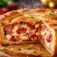 Pizza Gain Aka Pizzagaina Pizza Rustica Italian Easter Ham Pie