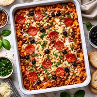 Pizza Hotdish or Pizza Casserole