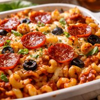 Pizza Macaroni Bake