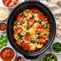 Pizza Potatoes Crock Pot