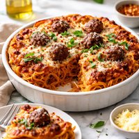 Pizza Spaghetti Pie