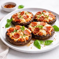 Pizza Stuffed Portabella Mushrooms