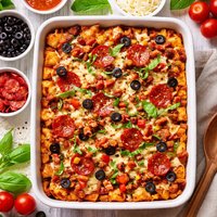Pizza Tot Casserole