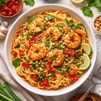Planet Hollywood Thai Shrimp Pasta