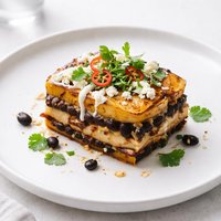 Plantain Bean Cheese Torte