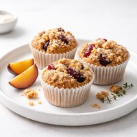 Plum Amarettini Muffins