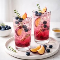Plum Blueberry Spritzers