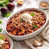 Plum Crumble