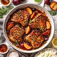 Plum Pork Chops
