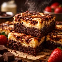 Pms Brownies Aka Cheesecake Topped Brownies