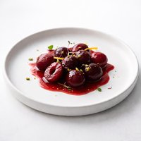 Poached Cherries