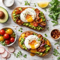 Poached Egg Toast Sandwich