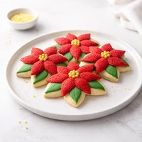 Poinsettia Pull Apart Cookies