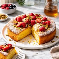 Polenta Ricotta Cake