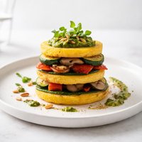 Polenta Veggie Stack
