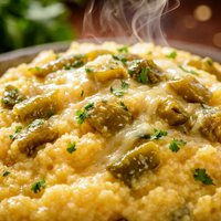 Polenta with Green Chiles and Cheese