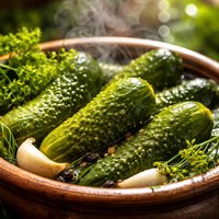 Polish Dill Pickles Made in a Crock