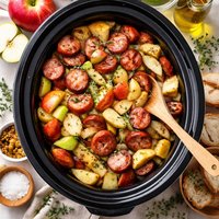 Polish Sausage and Apples Crock Pot