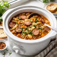 Polish Sausage Lima Bean Stew Crock Pot