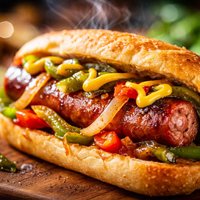 Polish Sausage Sandwich