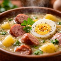 Polish Sour Rye Soup Zurek Polski